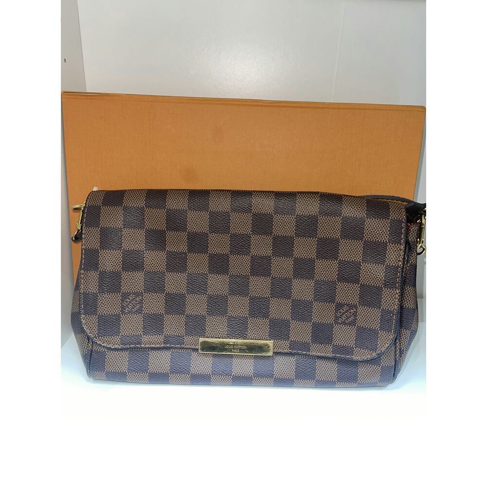 Louis Vuitton Damier Ebene Canvas Saleya MM Shoulder Bag